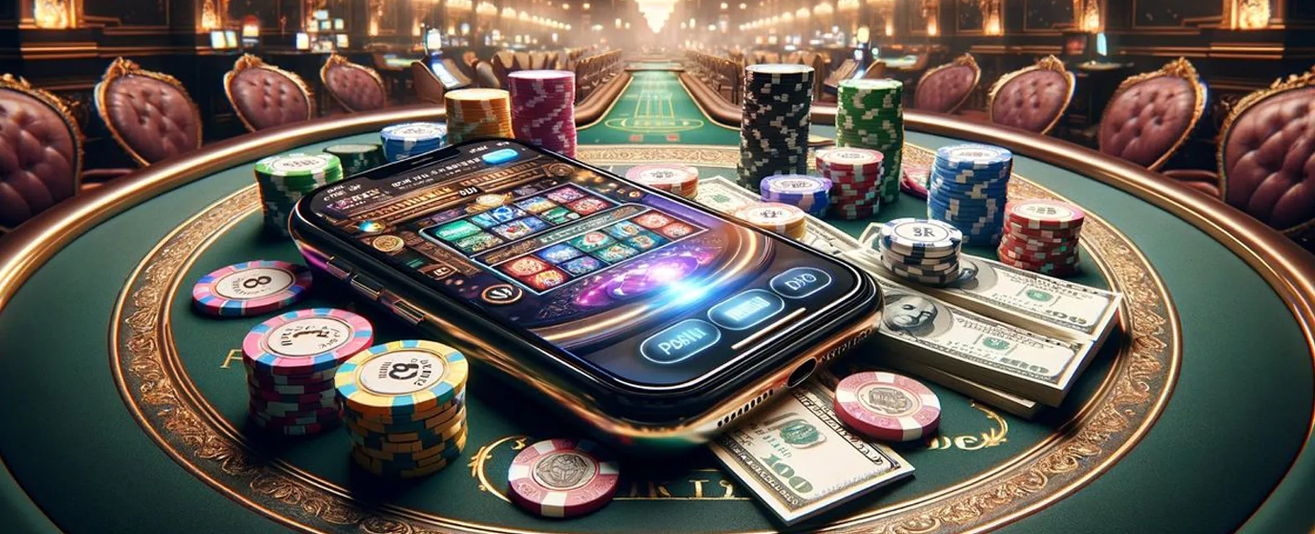 Nustar Poker main hero image showcasing a luxurious online poker table with cards and chips, reflecting the Black Gold theme